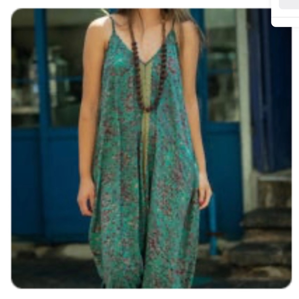 Brand Annabella Women, size xl, silk,  harem jumpsuit